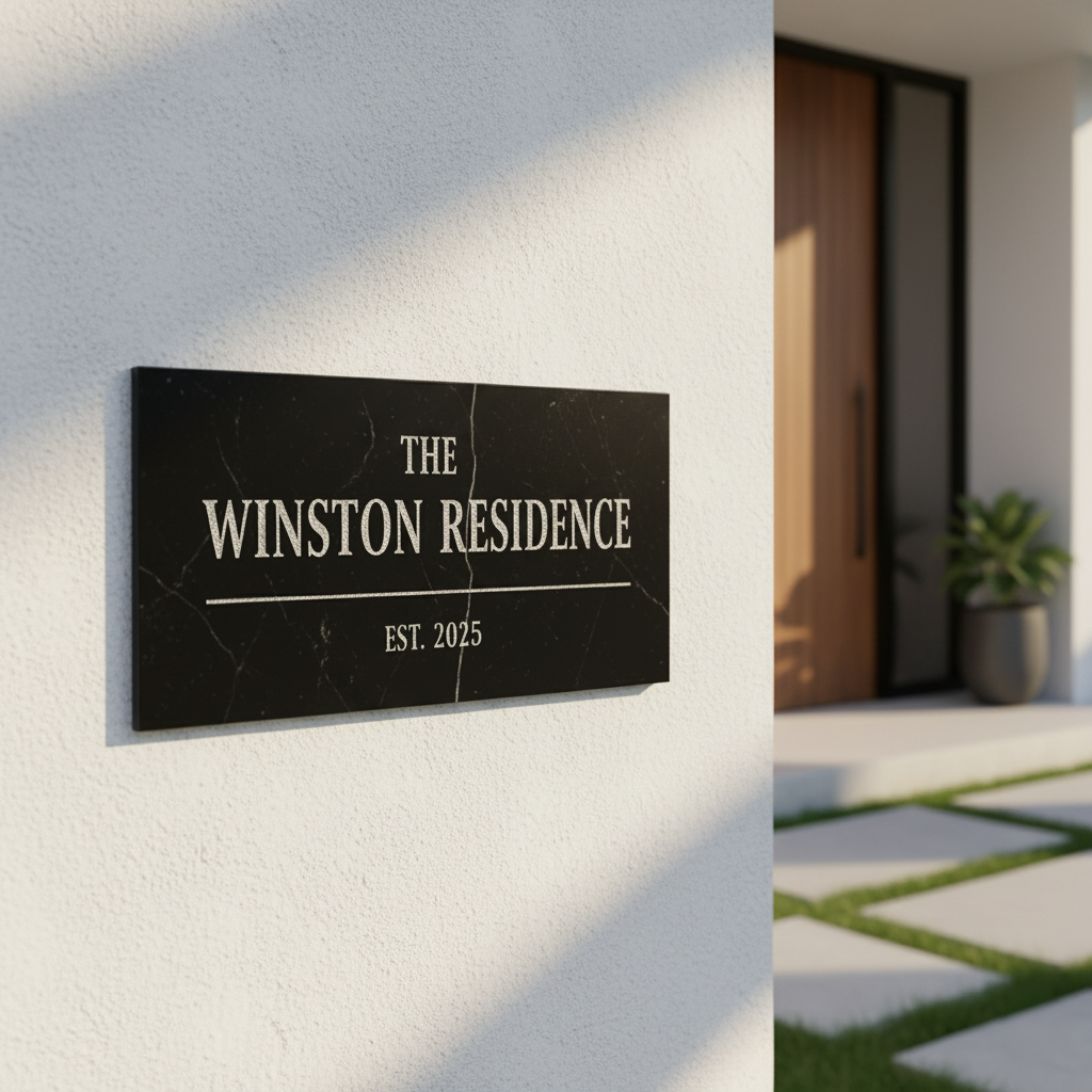 Compact House Nameplate