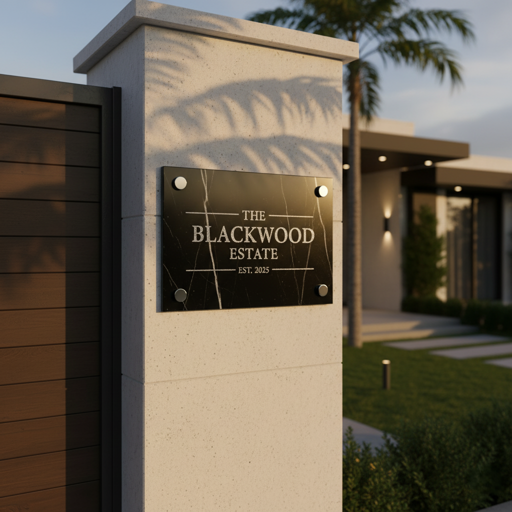 Luxury Main Gate Plate