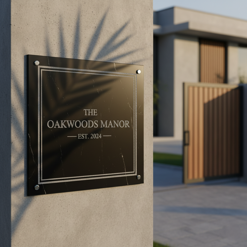 Luxury Main Gate Plate